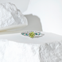 Peridot Whispering Petal Ring