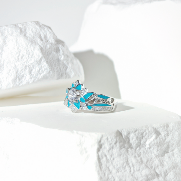 Moissanite Blooming Galaxy Ring