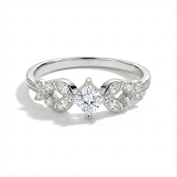 Moissanite Celestial Butterfly Ring