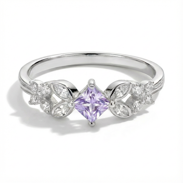 Amethyst Celestial Butterfly Ring