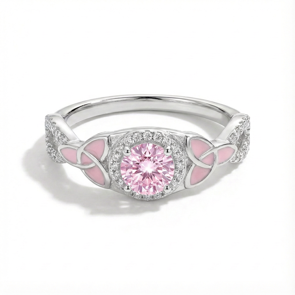 Rose Quartz Butterfly Whisper Ring