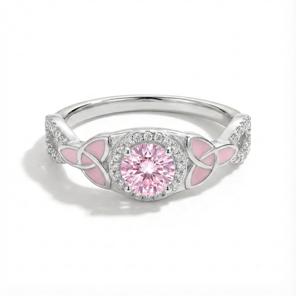 Rose Quartz Butterfly Whisper Ring