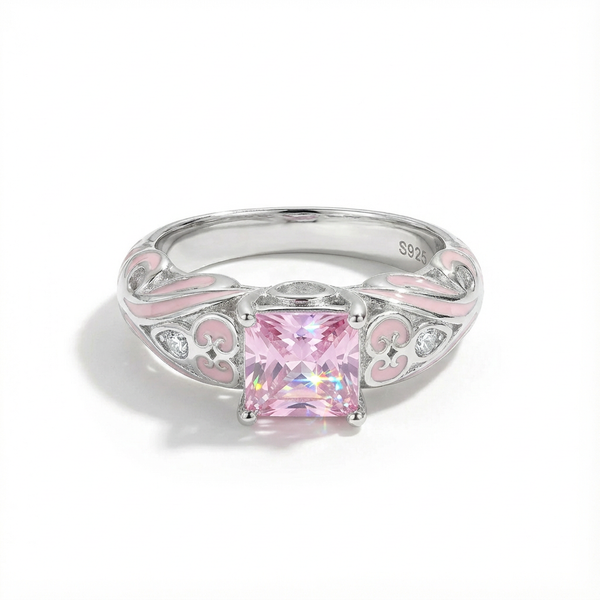 Rose Quartz Winds of Grace Ring