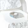 Moissanite Trinity Grace Ring