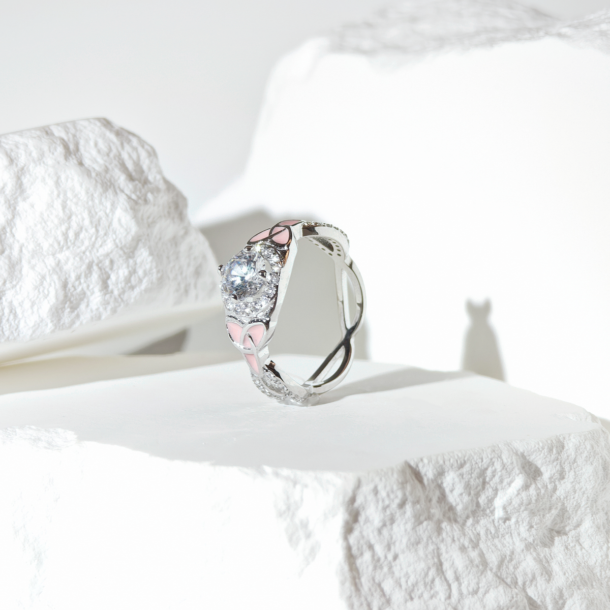 Moissanite Butterfly Whisper Ring