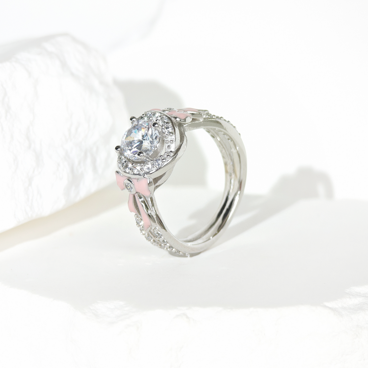 Moissanite Belle Bow Ring