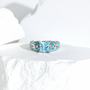 Aquamarine Winds of Grace Ring