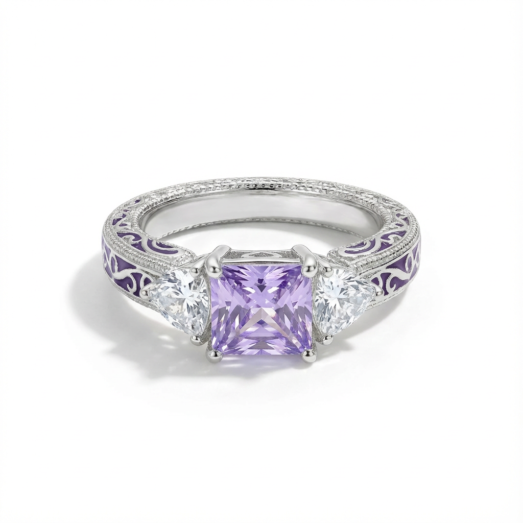 Amethyst Ethereal Crown Ring