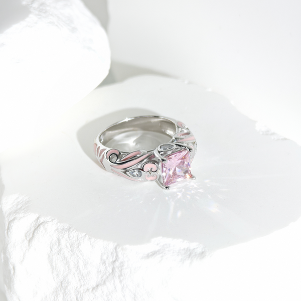 Rose Quartz Winds of Grace Ring