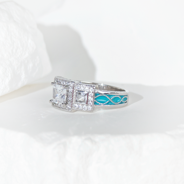 Moissanite Aurora Radiance Ring