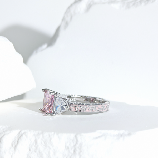 Rose Quartz Ethereal Crown Ring