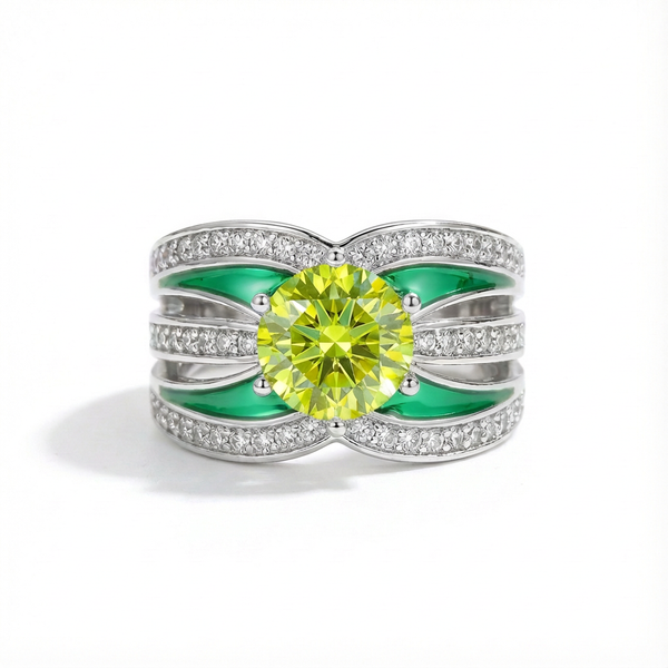 Peridot Celestial Flow Ring