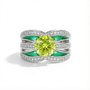 Peridot Celestial Flow Ring