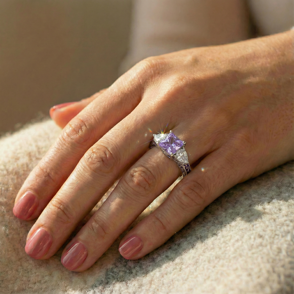 Amethyst Ethereal Crown Ring