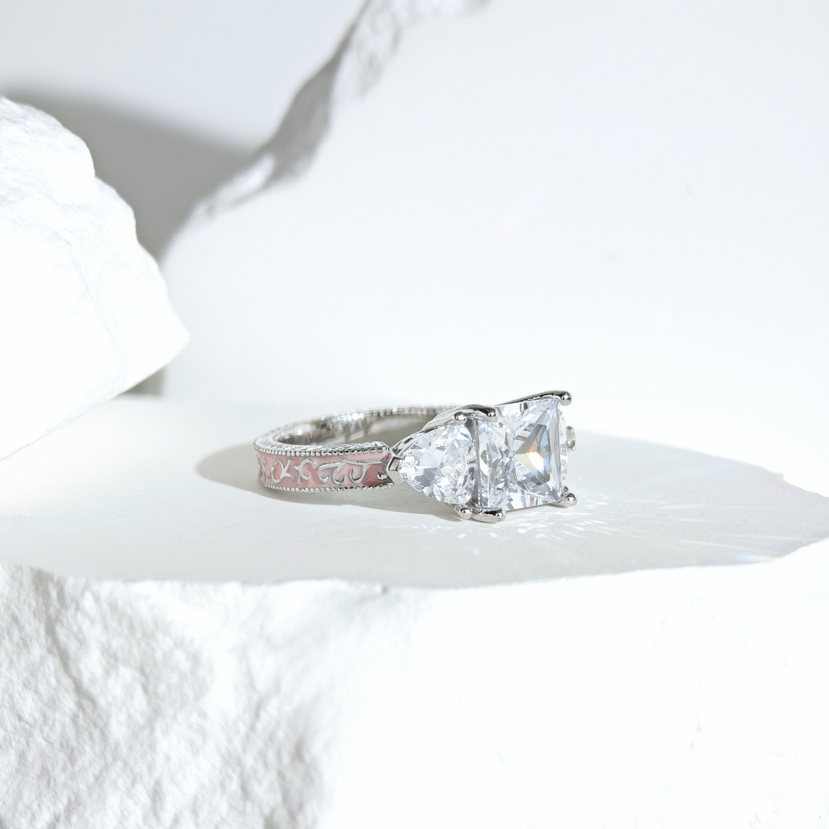 Moissanite Ethereal Crown Ring