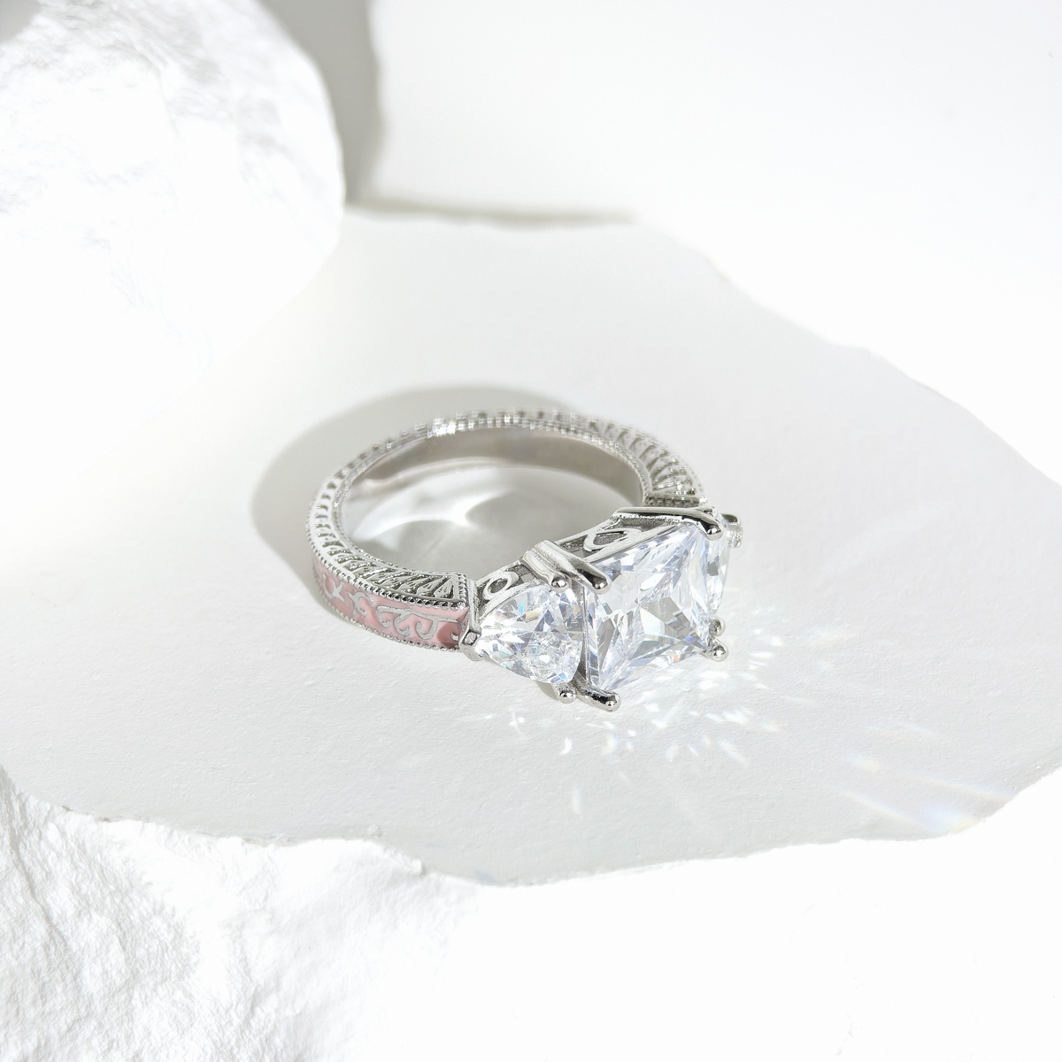 Moissanite Ethereal Crown Ring