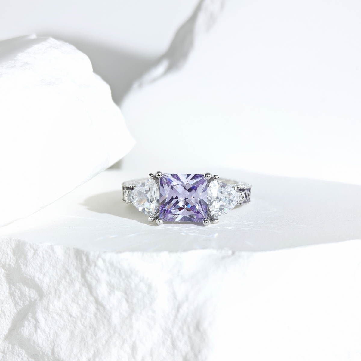 Amethyst Ethereal Crown Ring