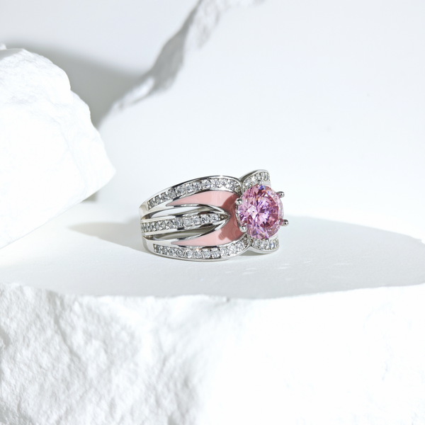 Rose Quartz Celestial Flow Ring