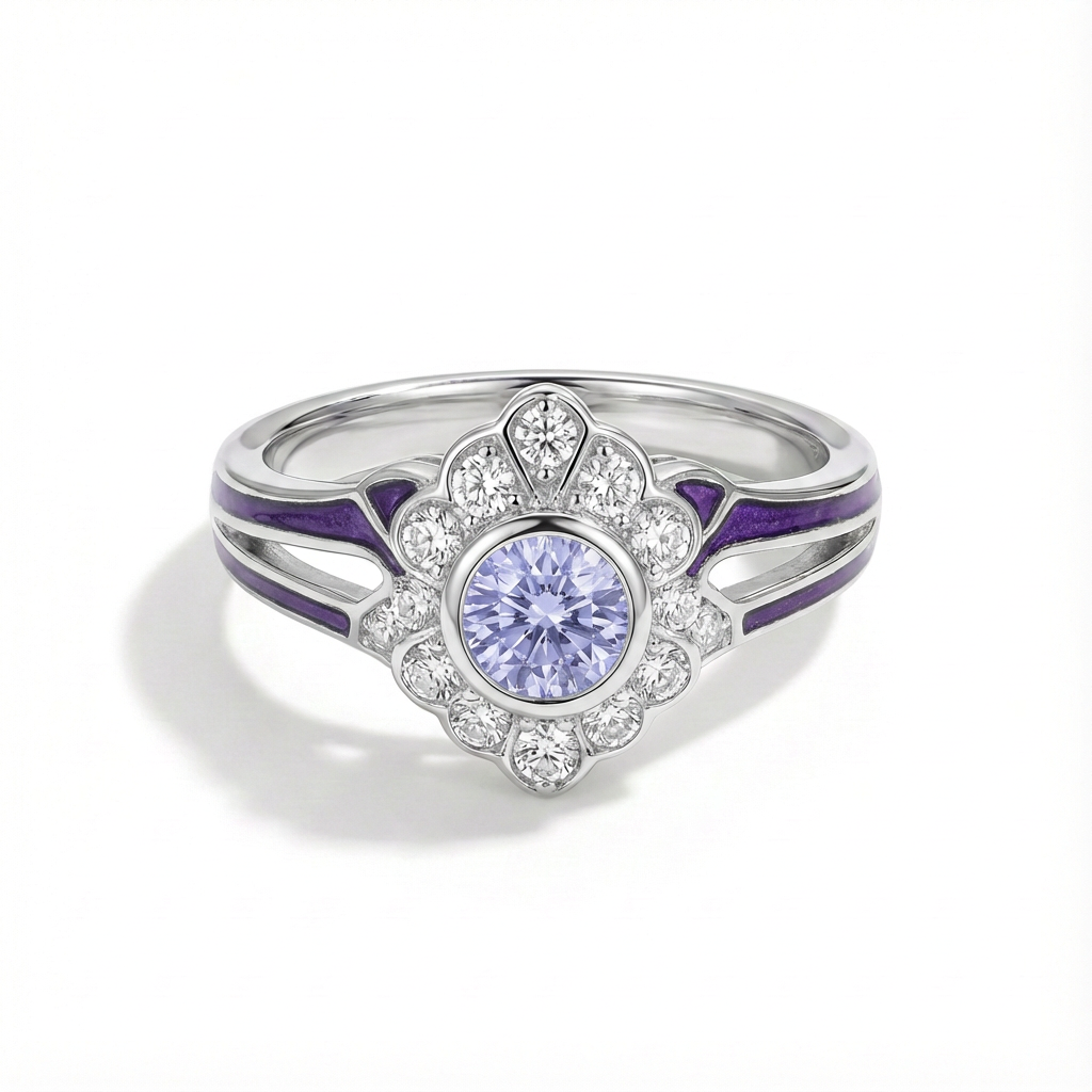 Amethyst Bloomlight Ring