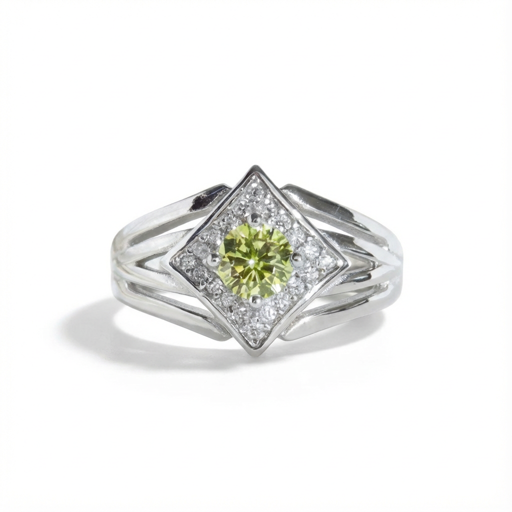 Peridot Celestial Prism Ring