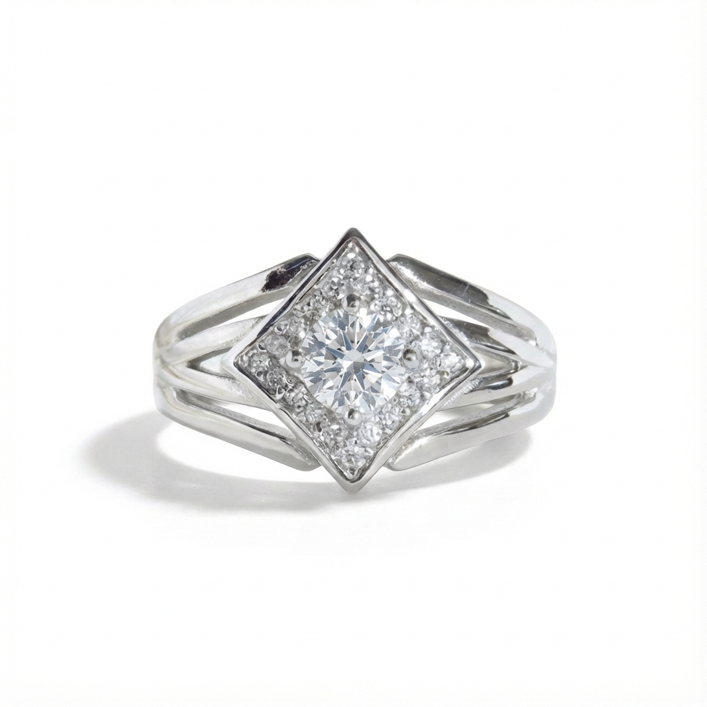 Moissanite Celestial Prism Ring