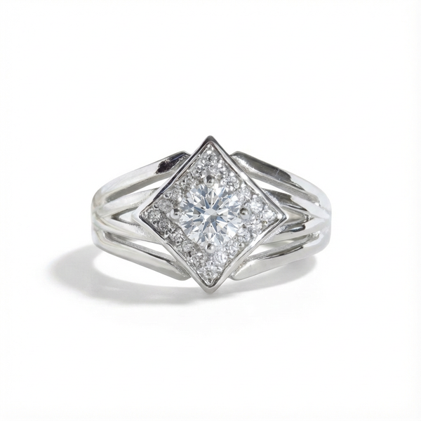Moissanite Celestial Prism Ring