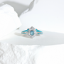 Aquamarine Bloomlight Ring