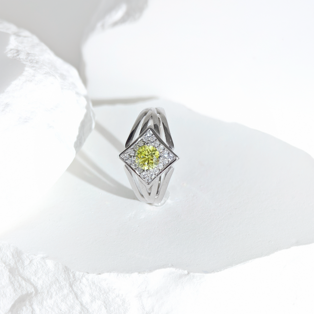 Peridot Celestial Prism Ring