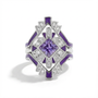 Amethyst Eclipse Architect Ring Set
