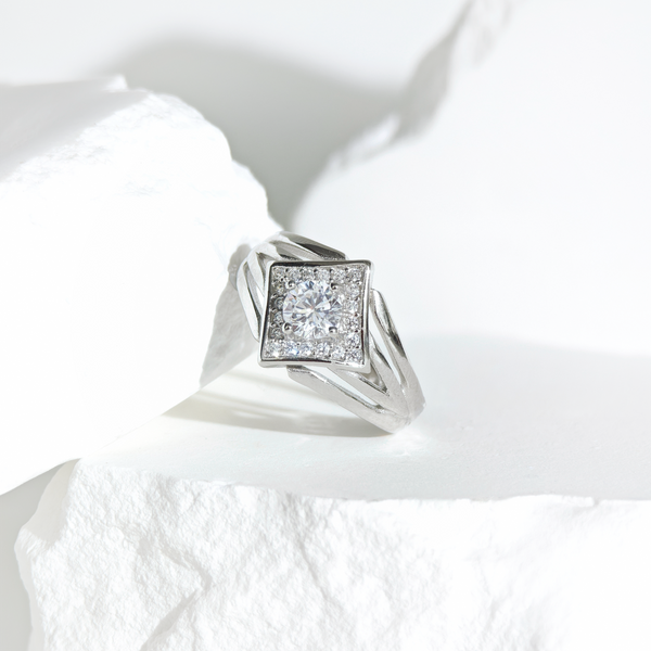 Moissanite Celestial Prism Ring