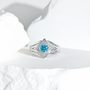 Aquamarine Celestial Prism Ring