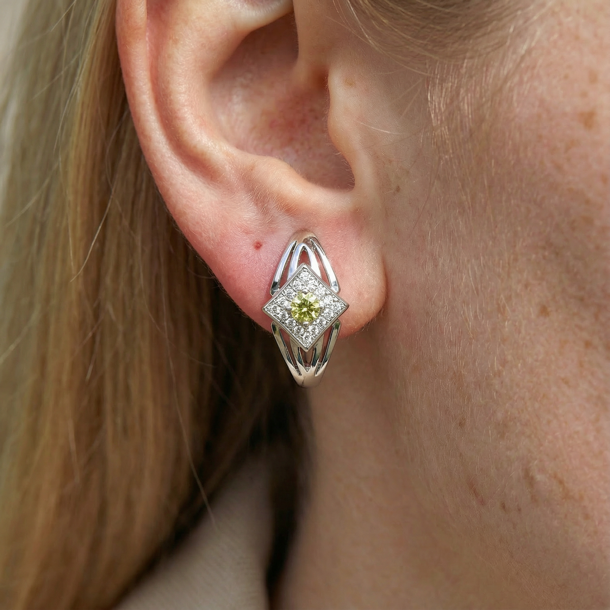 Peridot LumiEdge Earring