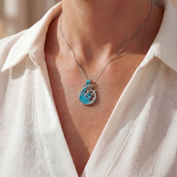 Aquamarine Aurora Flow Necklace