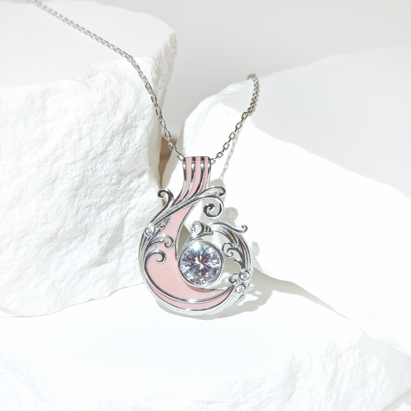Moissanite Aurora Flow Necklace