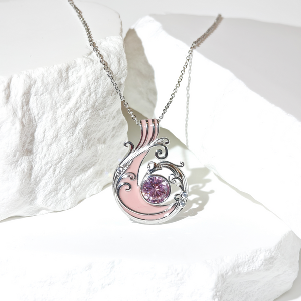 Rose Quartz Aurora Flow Necklace