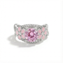 Rose Quartz Starlit Blossom Ring