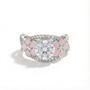 Moissanite Starlit Blossom Ring