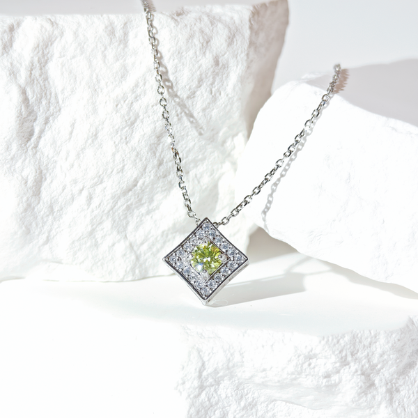 Peridot LumiSquare Necklace