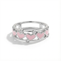 Pink Heart Enamel Band Ring