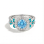 Aquamarine Belle Bow Ring