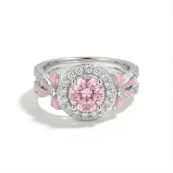 Rose Quartz Belle Bow Ring