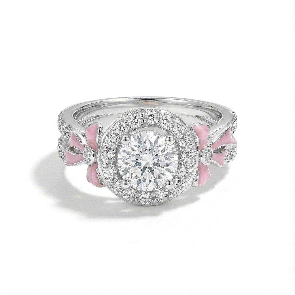 Moissanite Belle Bow Ring
