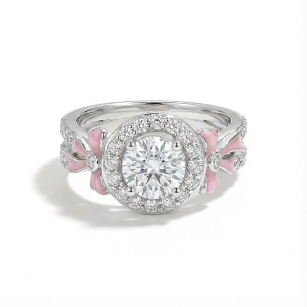 Moissanite Belle Bow Ring