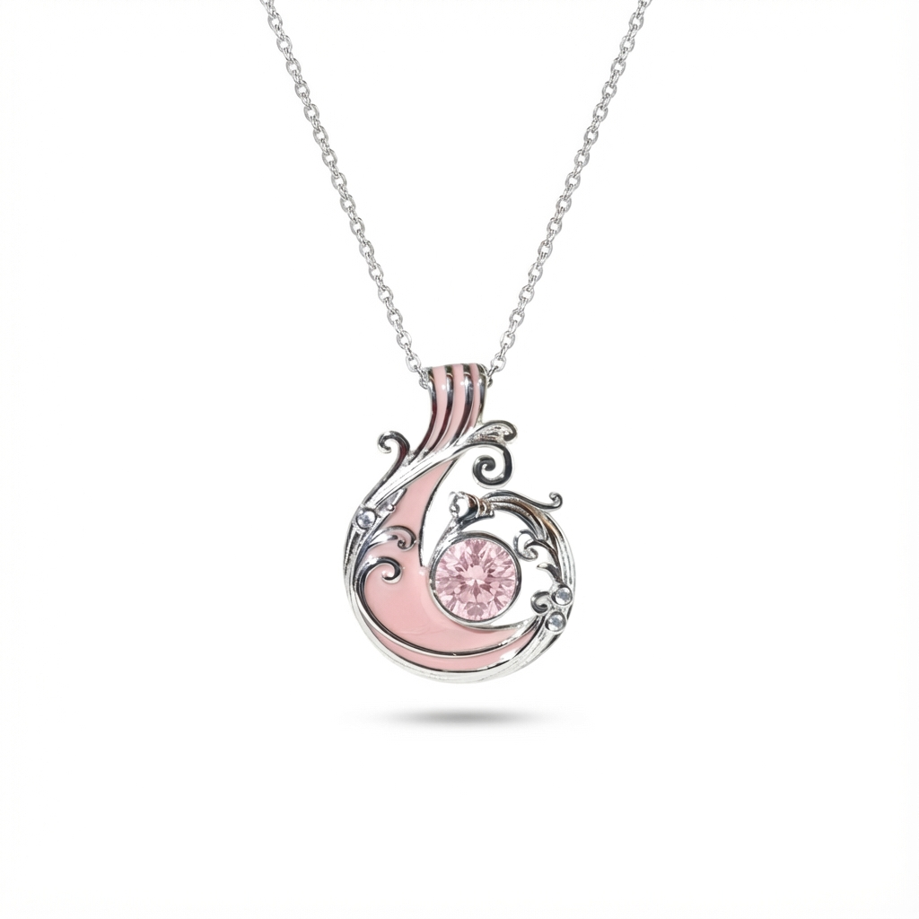 Rose Quartz Aurora Flow Necklace