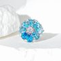 Aquamarine Moonlight Garden Ring