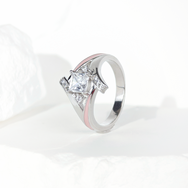 Moissanite Milky Way Kiss Ring