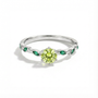 Peridot Whispering Petal Ring