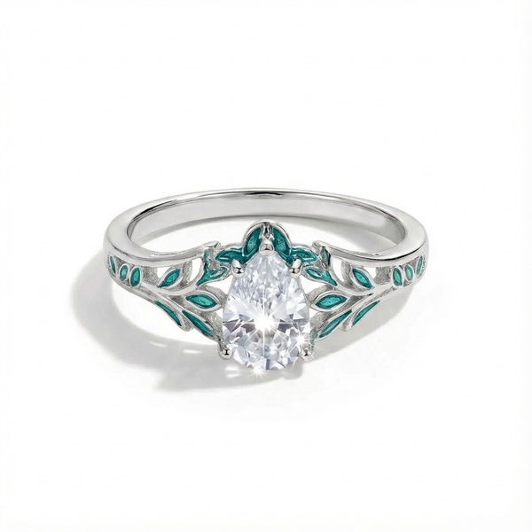 Moissanite Luna Tear Ring