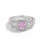 Rose Quartz Aurora Radiance Ring