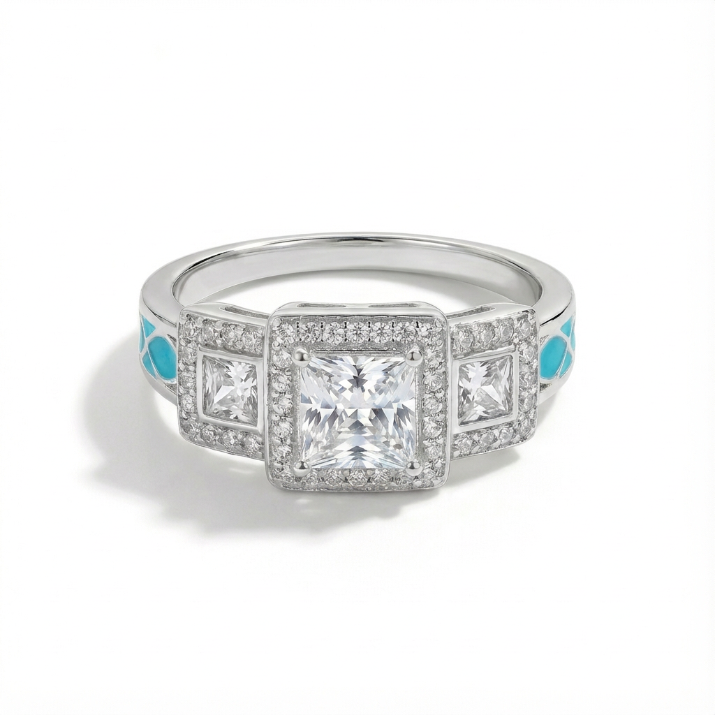 Moissanite Aurora Radiance Ring